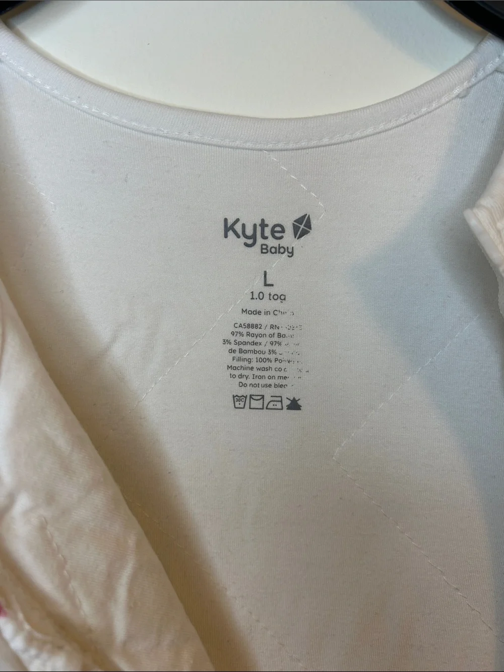 Kyte Baby Sleep Sack with Rainbow Hearts, Size L 1.0 tog